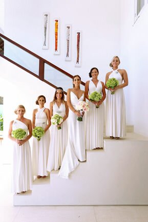 Ready-to-ship long wedding dress, Floor length white dress, ivory dress, long white infinity dress, wedding reception dress