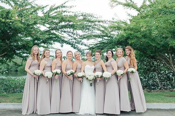 Pack of 17 Infinity Dresses, Silver Weddings Dress, Wedding Floor Length Dress, Party Dress, Evening Dress