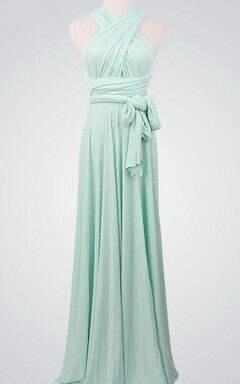 Mint Convertible Dress, Convertible Wrap Bridesmaid Dress, Long Convertible Bridesmaid Dress
