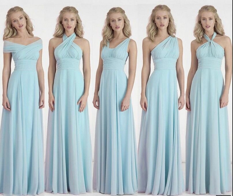 19 Light Blue infinity dress Set, Baby Blue Infinity Dress, Infinity Wedding Dress, Party Dress