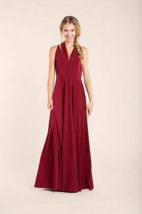 1 Ruby Convertible Dress Set, Red Infinity Dress, Beige Infinity Dress, Bridal Party, Evening Dress